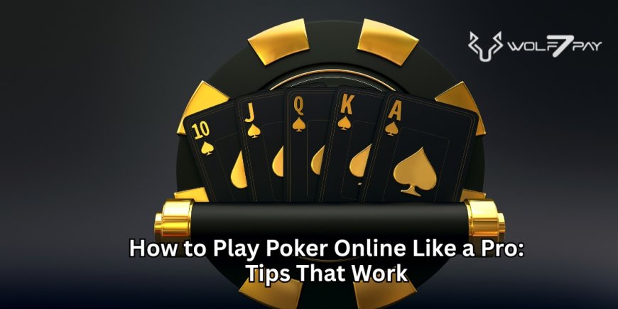 How to Play Poker Online Like a Pro: Tips That Work
