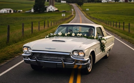 Classic Car Rentals for Stylish Wedding Photoshoots in Charleston