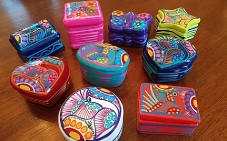 Handcrafted Ceramic Jewelry Storage with Mexican Charm