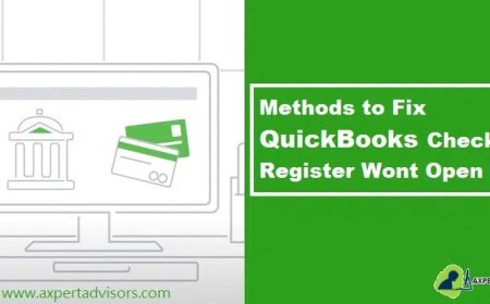 How to Fix QuickBooks Check Register Not Opening Error