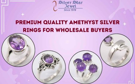 Premium Quality Amethyst Silver Rings for Wholesale Buyers