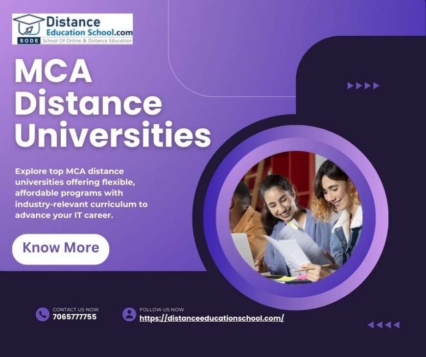 Top UGC Approved Distance MCA Colleges and Universities