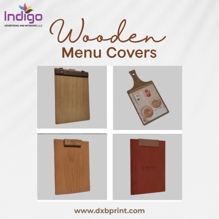 Menu covers in dubai